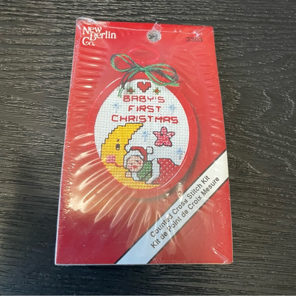 Vintage 90s New Berlin Co Christmas Cross Stitch Kits New In Package - Picture 4 of 7